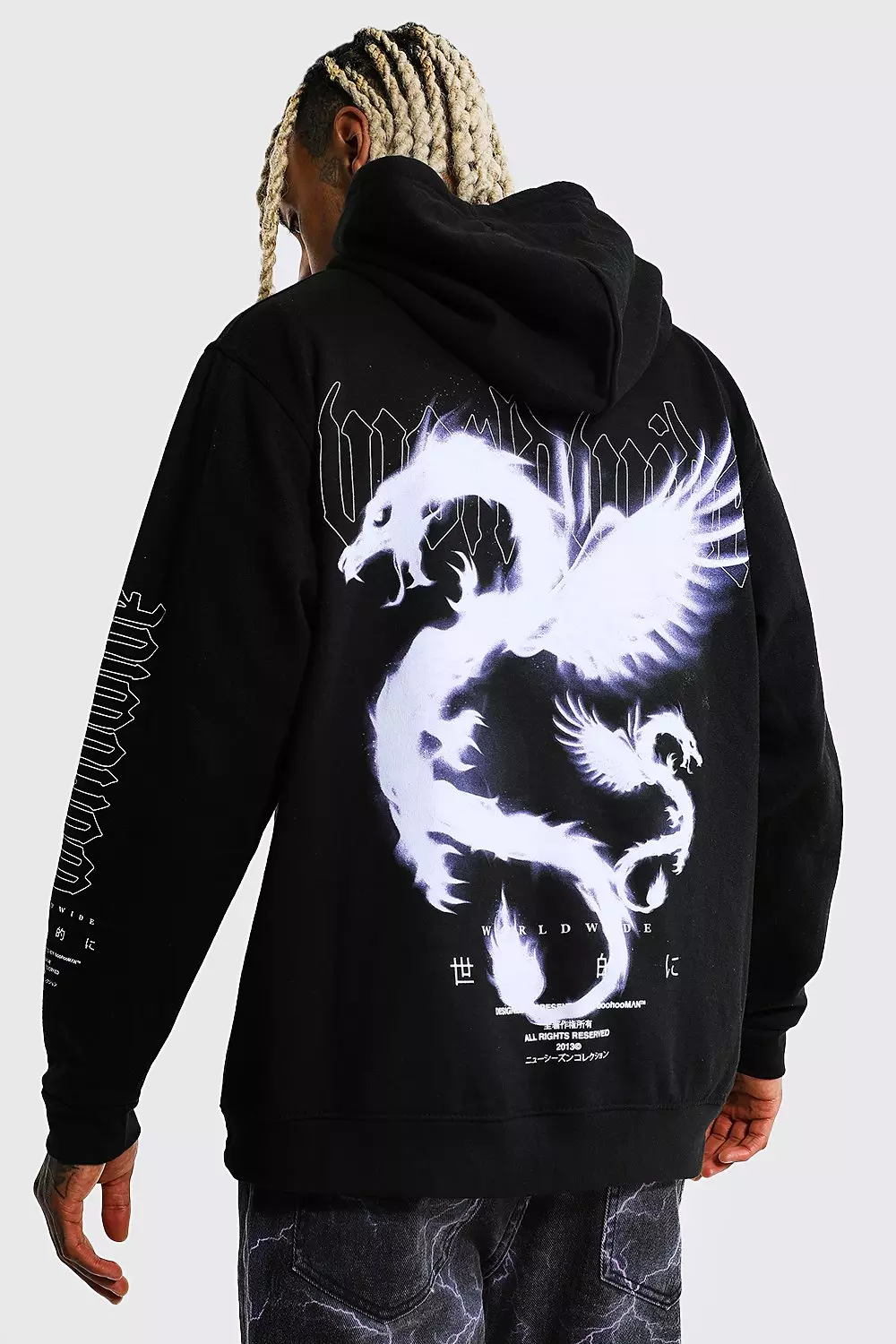 Dragon 2025 sleeve hoodie