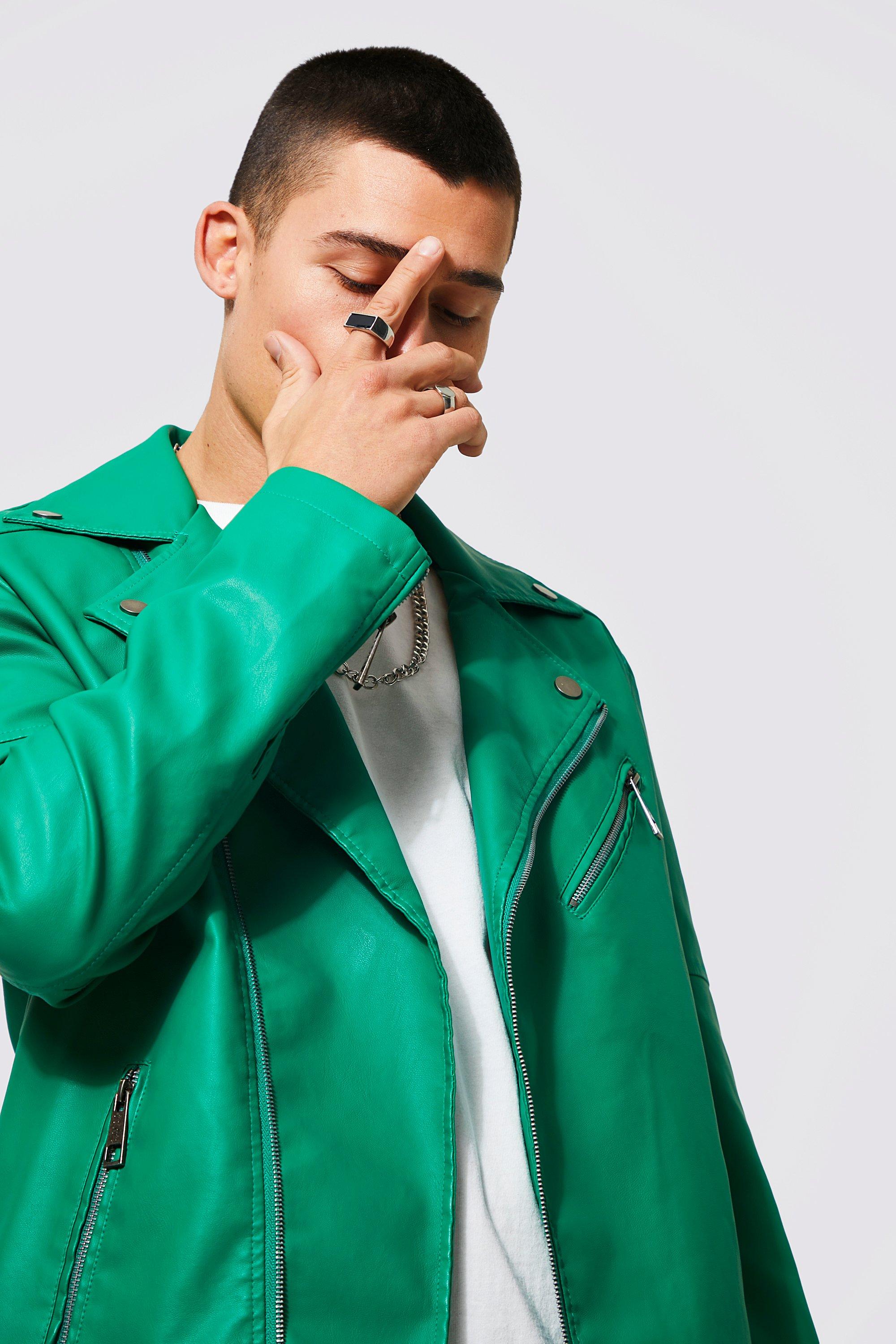 Boohoo on sale green jacket