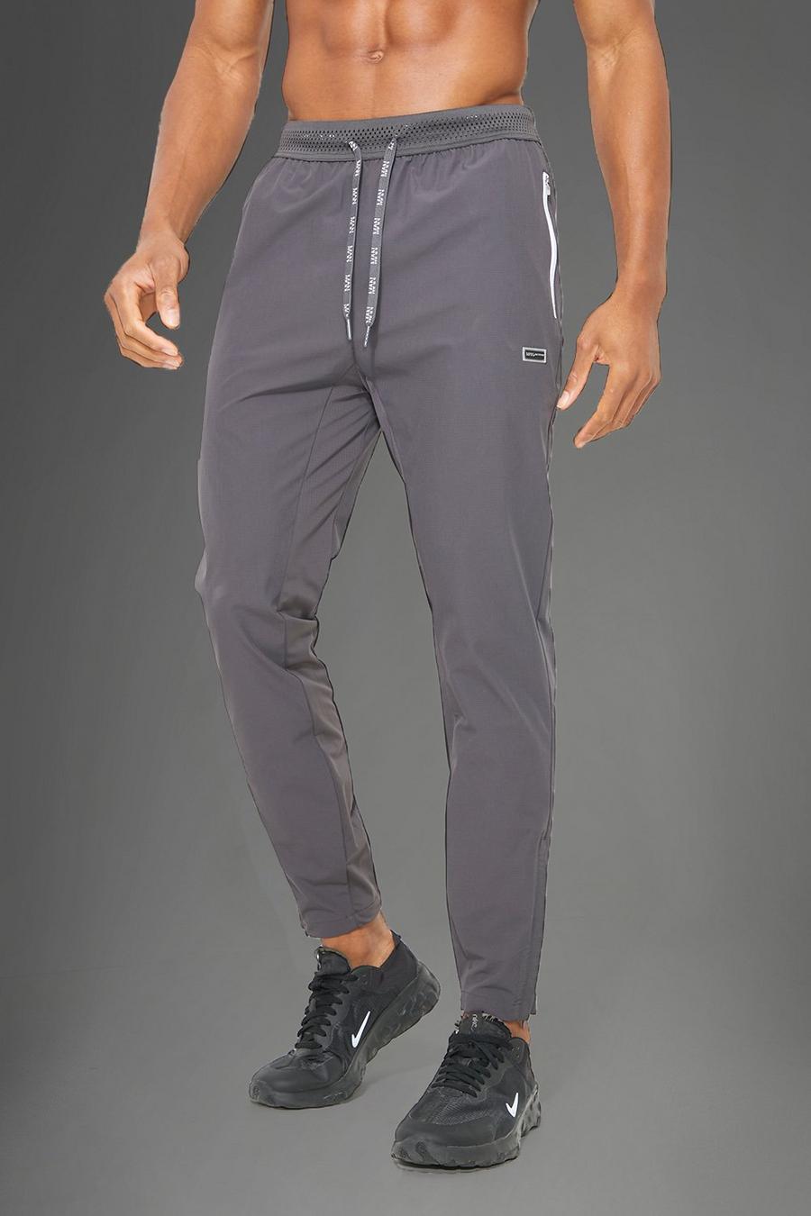 Charcoal Man Active Gym Nylon Performance Jogger image number 1