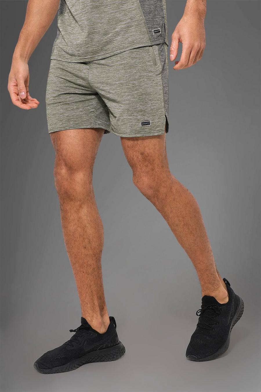 Khaki Man Active Gym Lightweight Performance Shorts image number 1