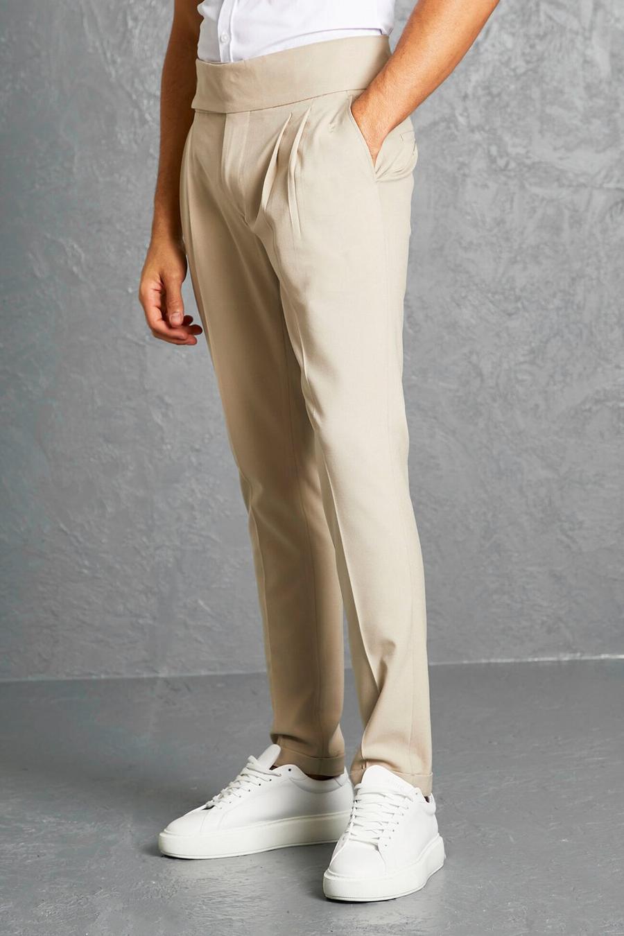 Stone Skinny Double Waistband  Tailored Trouser image number 1