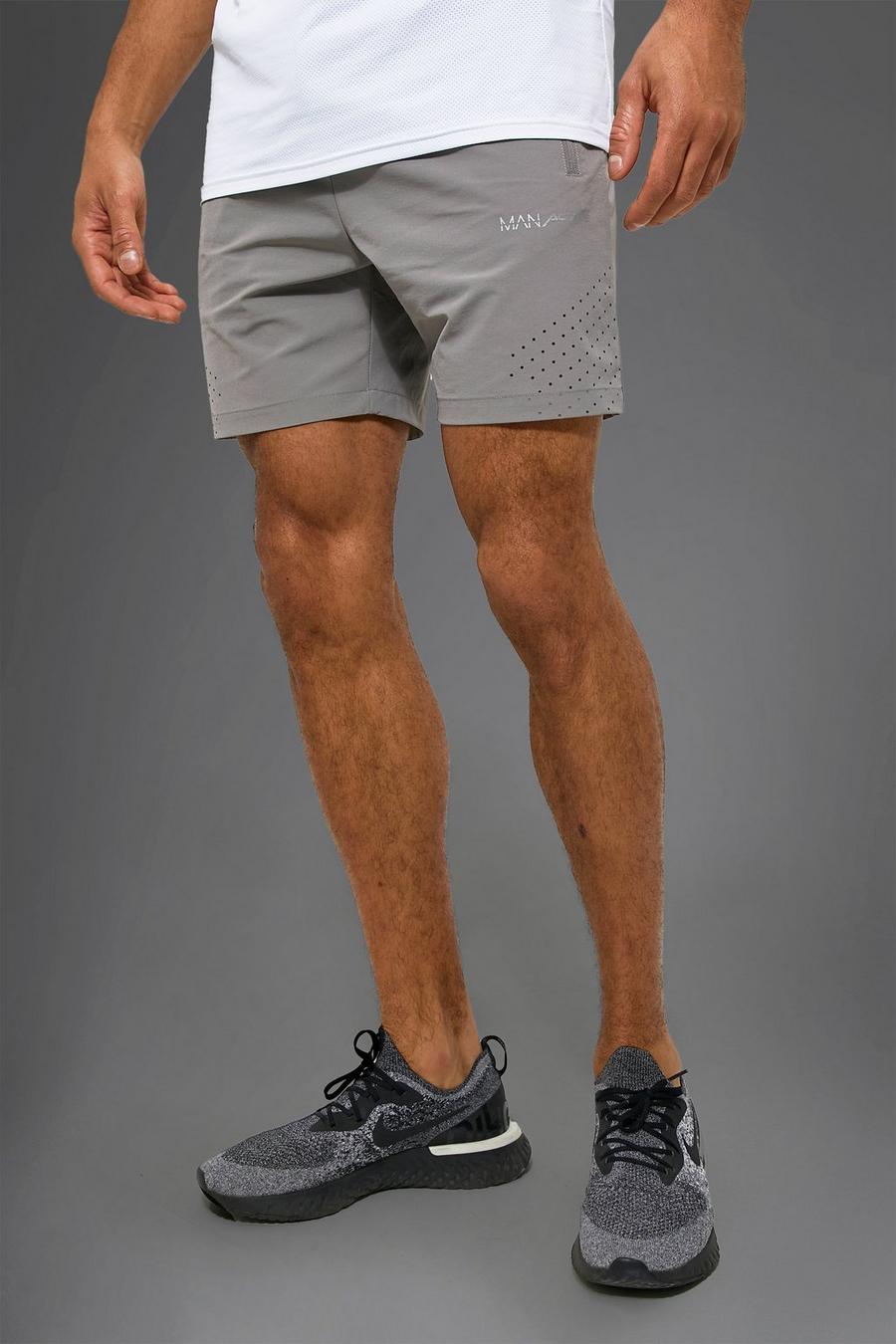 Grey Man Active Gym Nylon Perforated Short image number 1