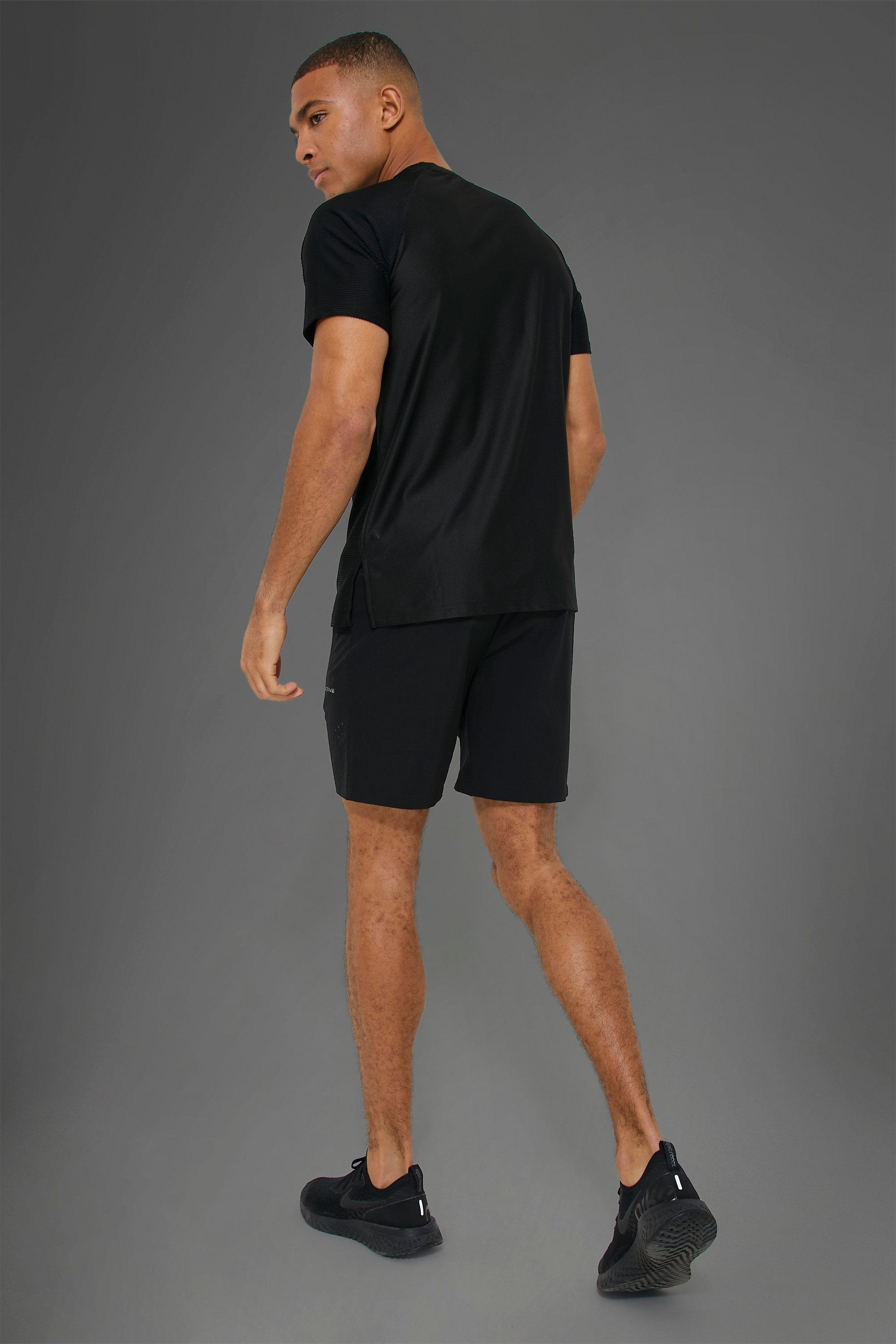 Man Active Gym Nylon Perforated Short