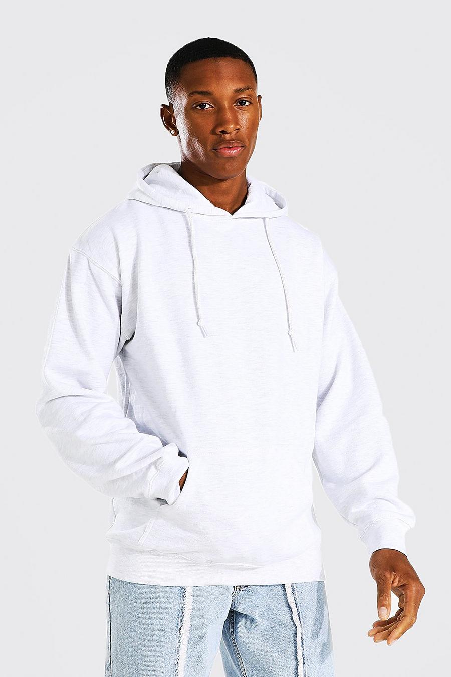 Ash grey Basic Over The Head Hoodie image number 1