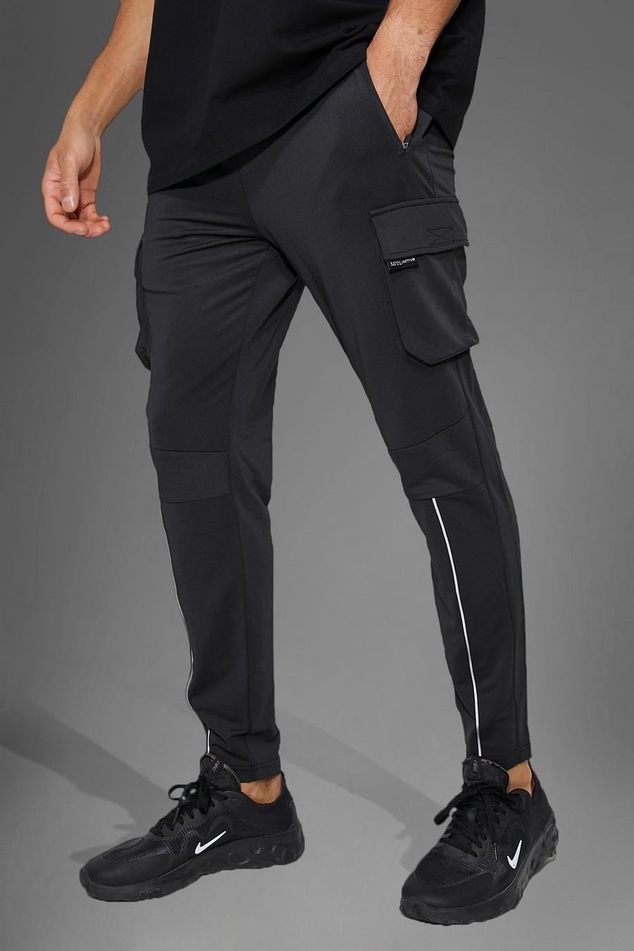 Pantalón deportivo MAN Active cargo resistente, Black image number 1