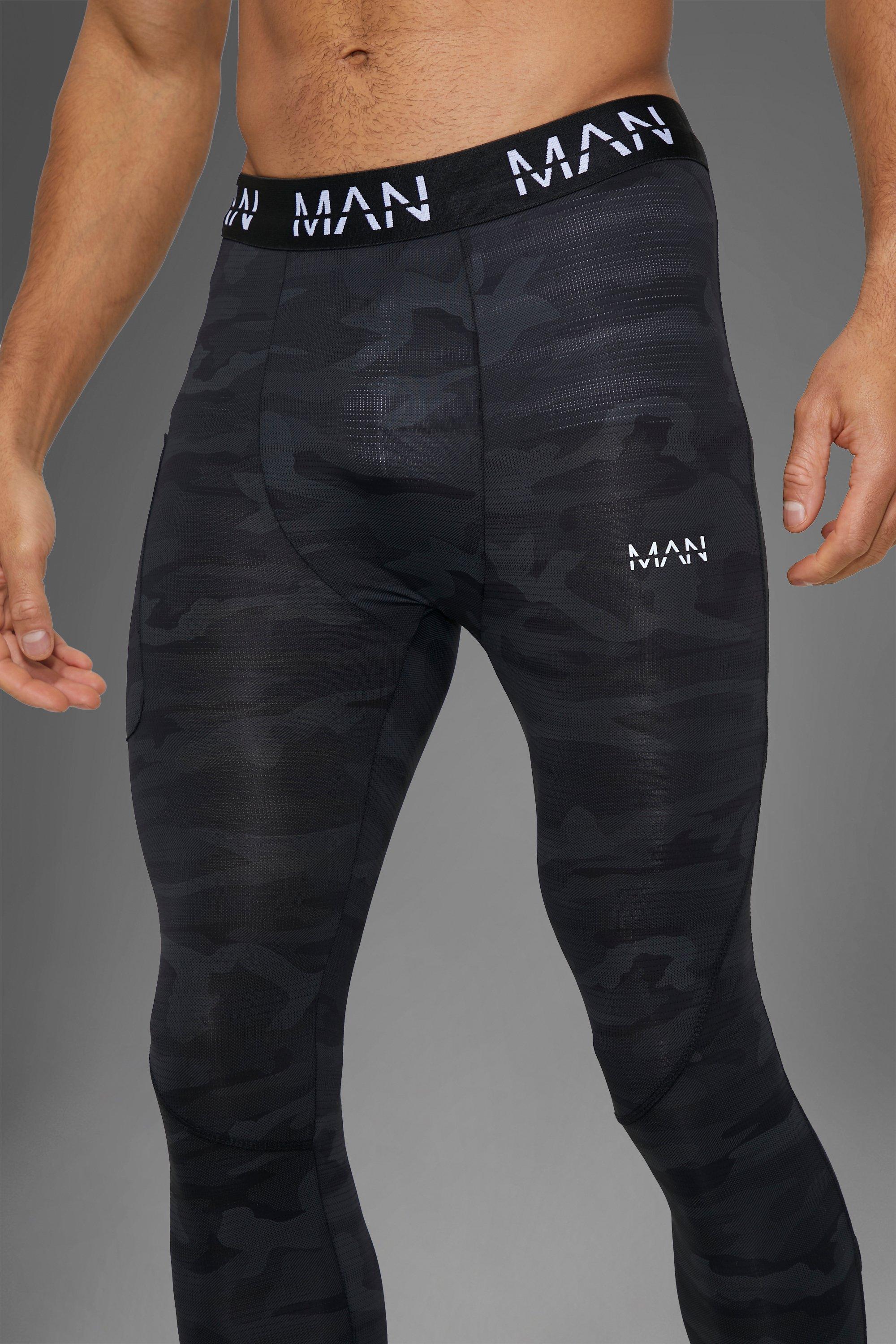 Mens camo 2025 gym leggings