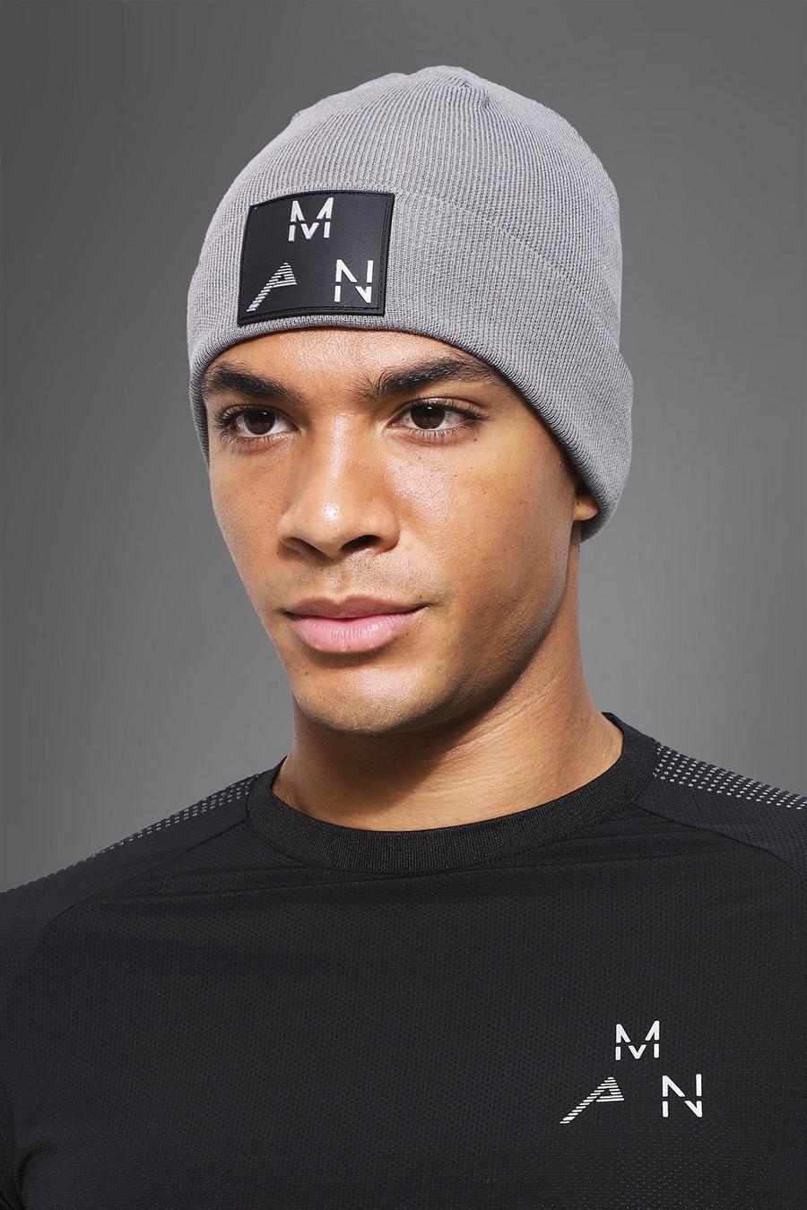 Charcoal Man Active Knitted Beanie image number 1