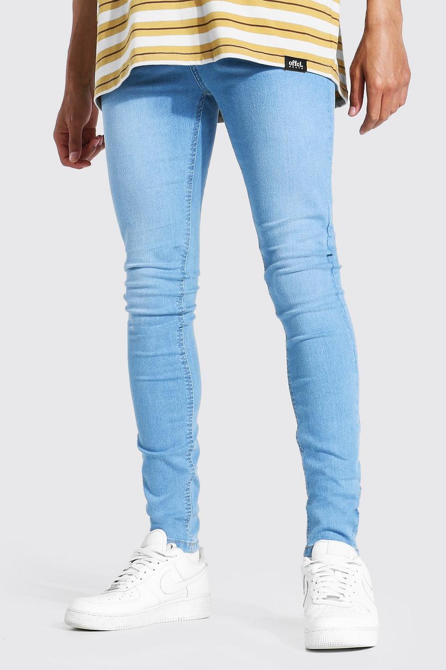 Tall Super Skinny Jeans, Light blue bleu