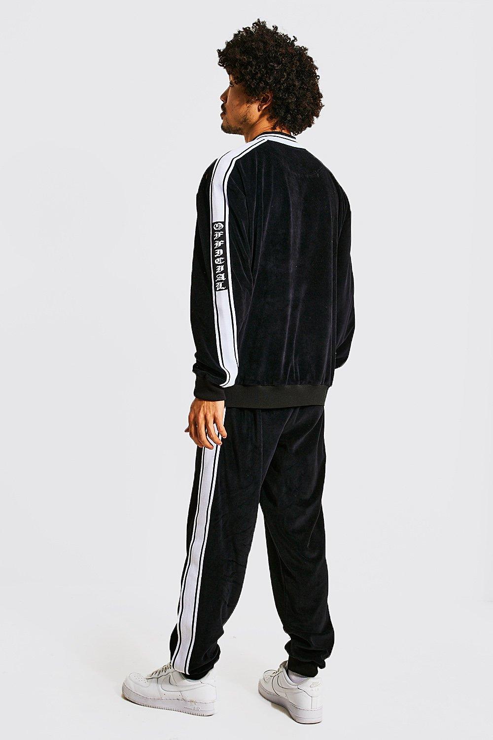 Mens adidas velour outlet tracksuit