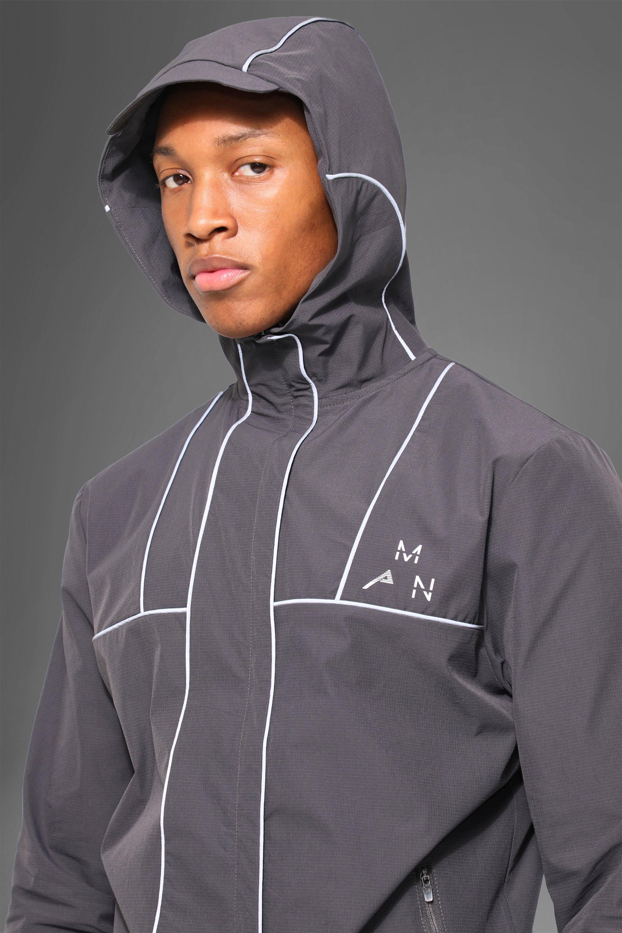 Man Active Gym Reflective Detail Jacket