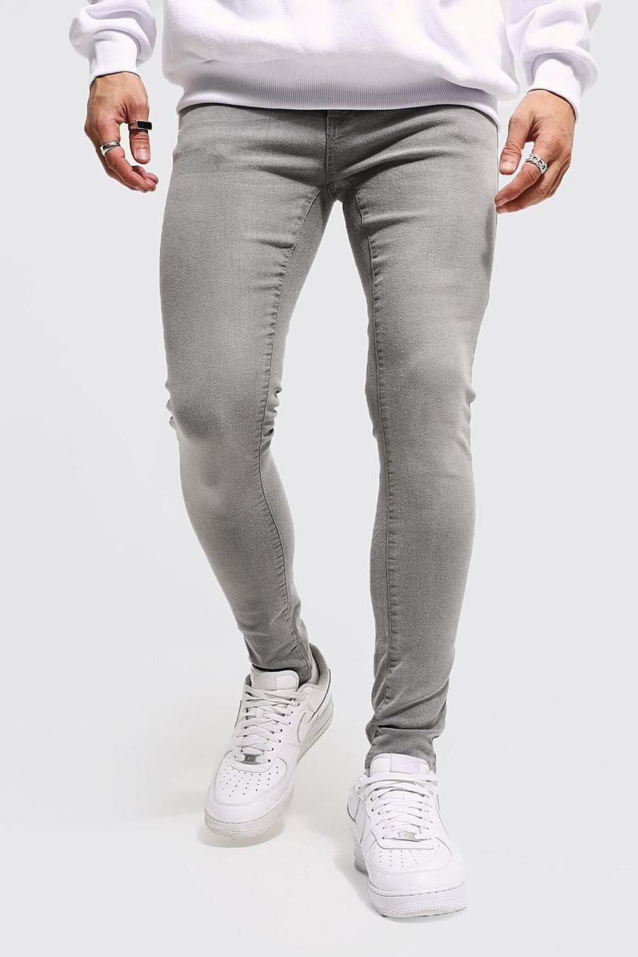 Light grey grå Super Skinny Jeans