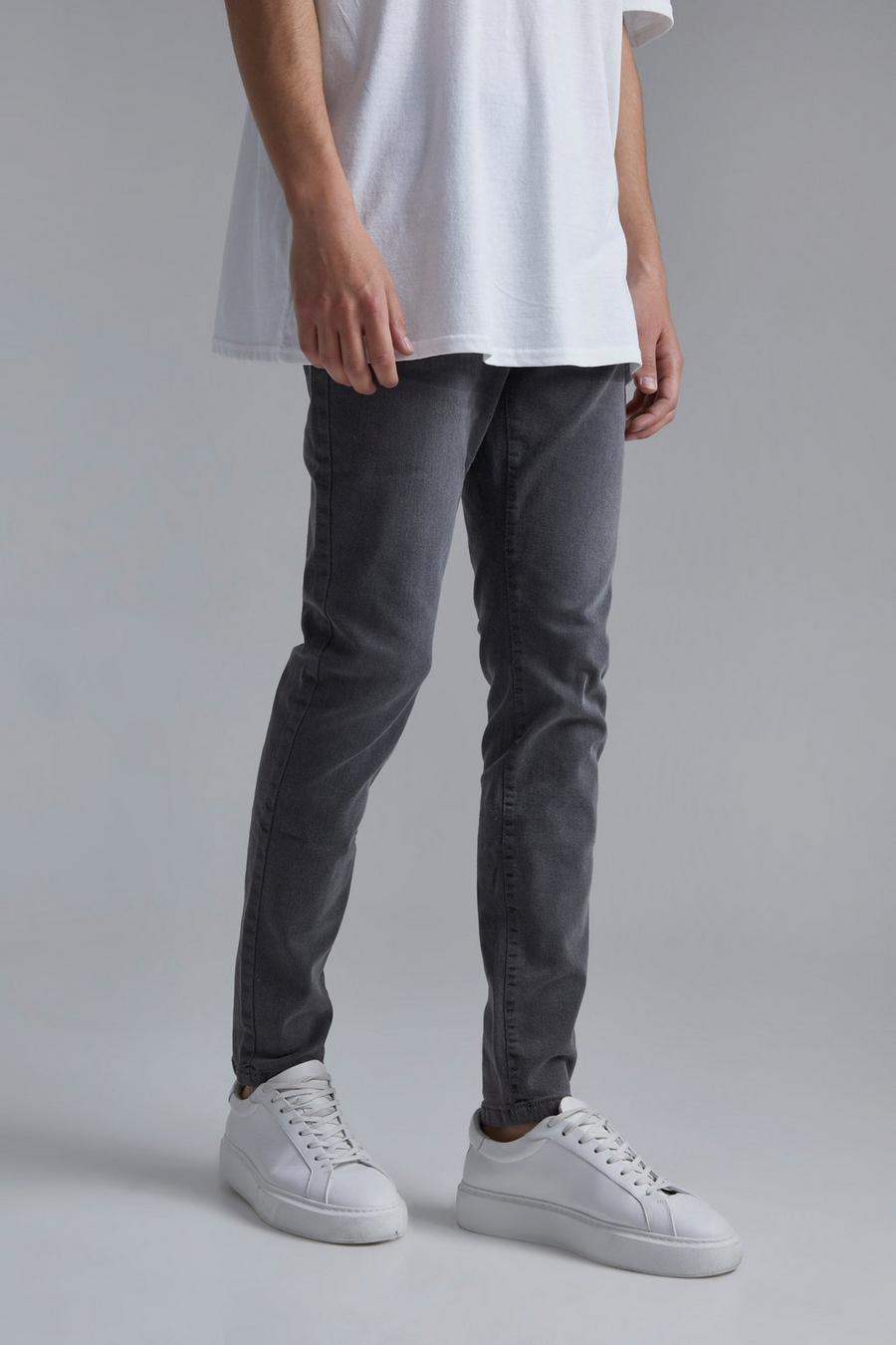 Mid grey Skinny jeans med stretch image number 1