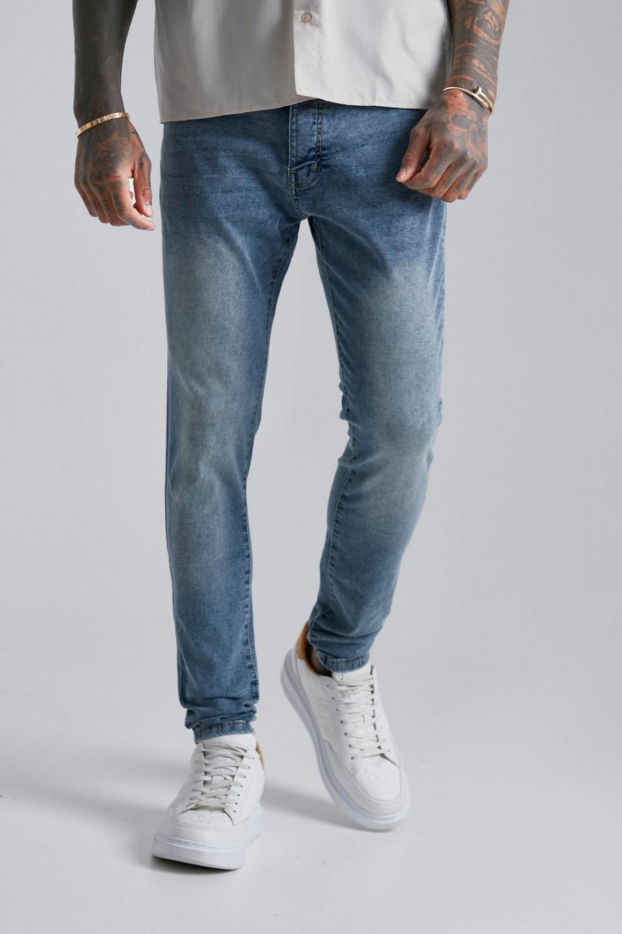 Skinny Stretch Jeans, Antique blue