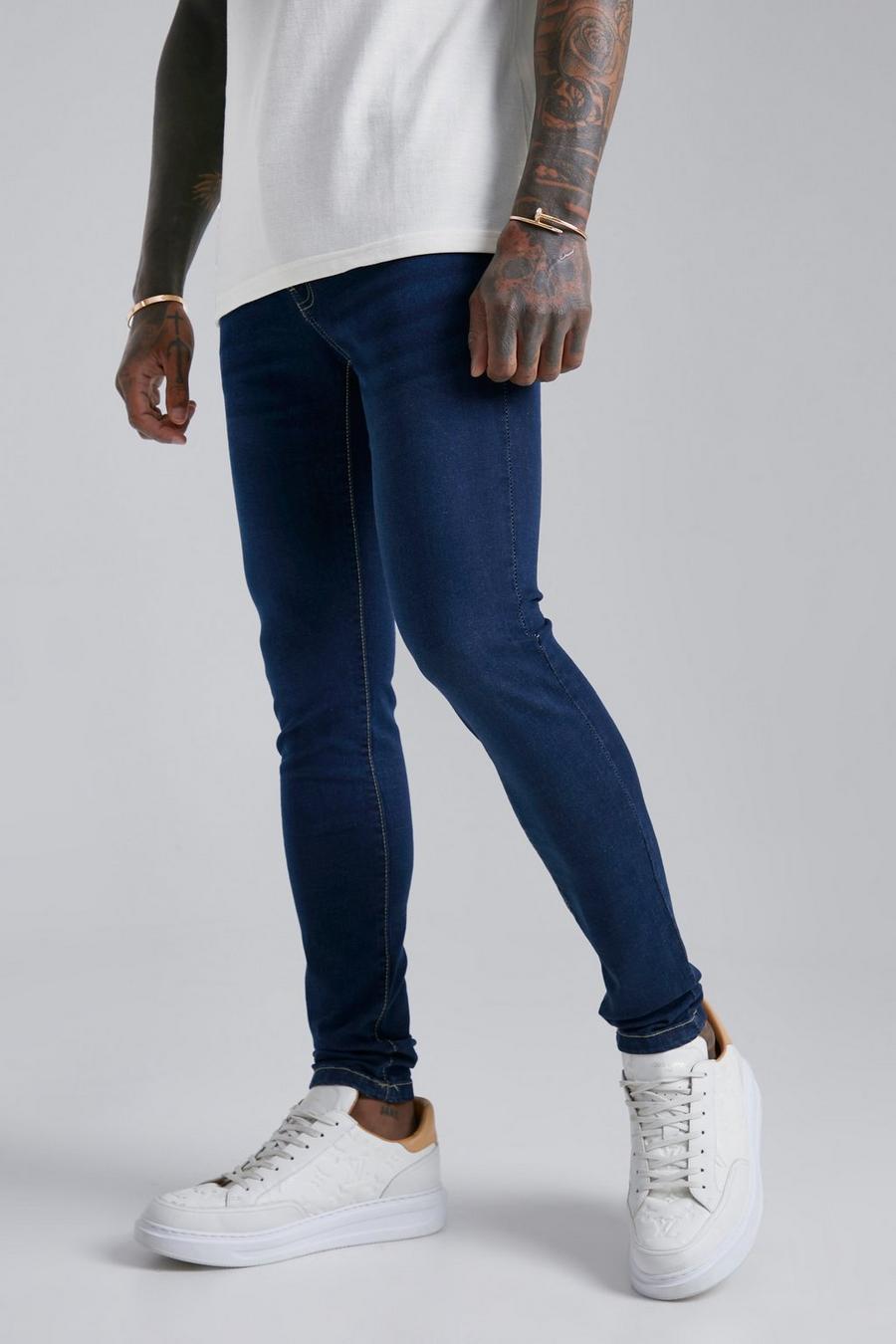Skinny Stretch Jeans, Indigo blau