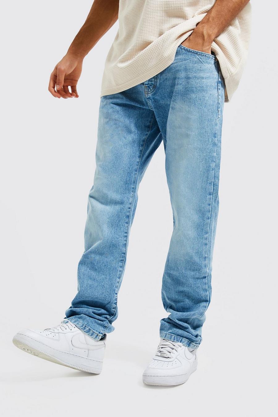 Light blue Jeans med raka ben image number 1