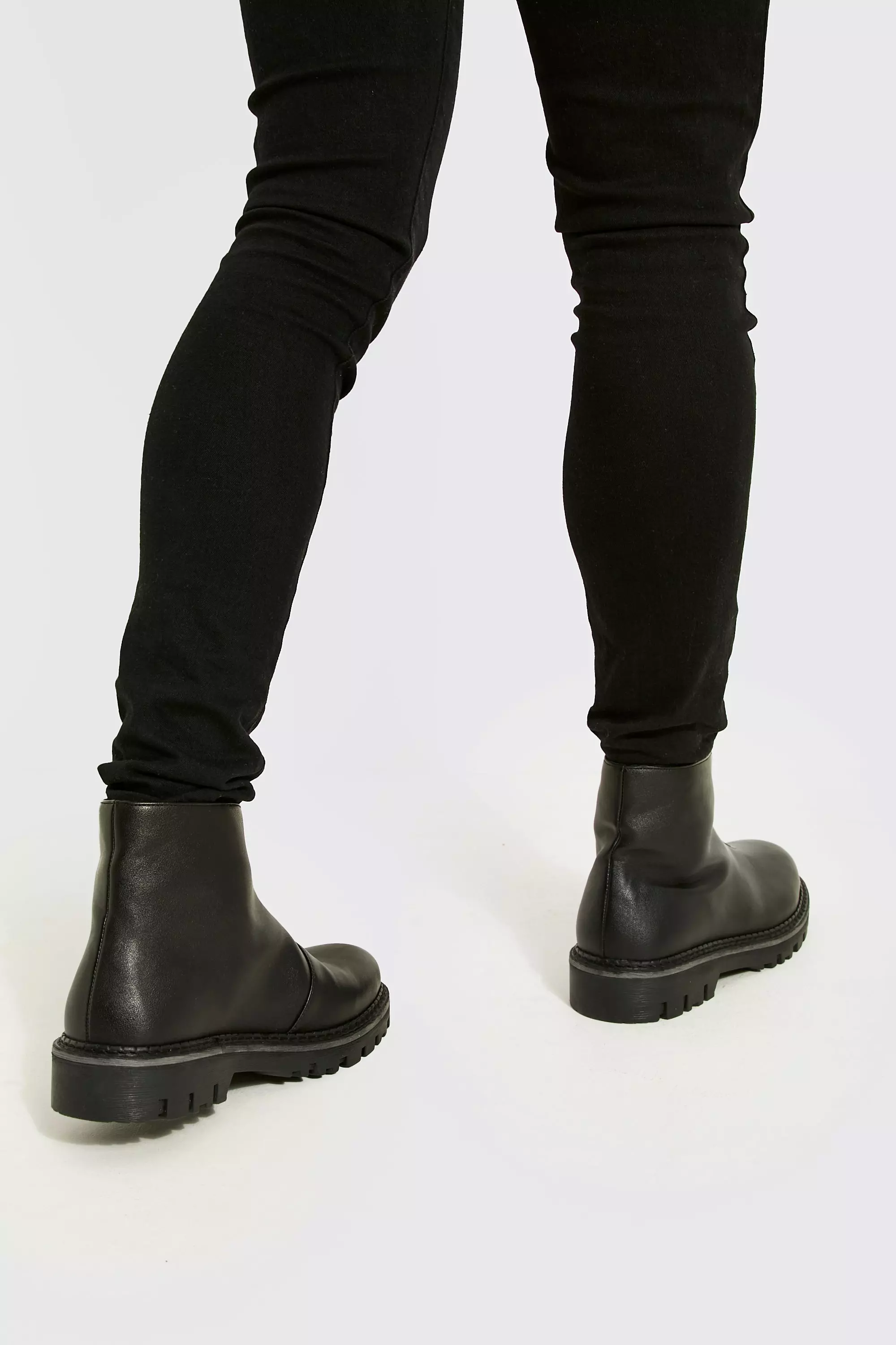 Black Zip Front Chelsea Boot alternative image