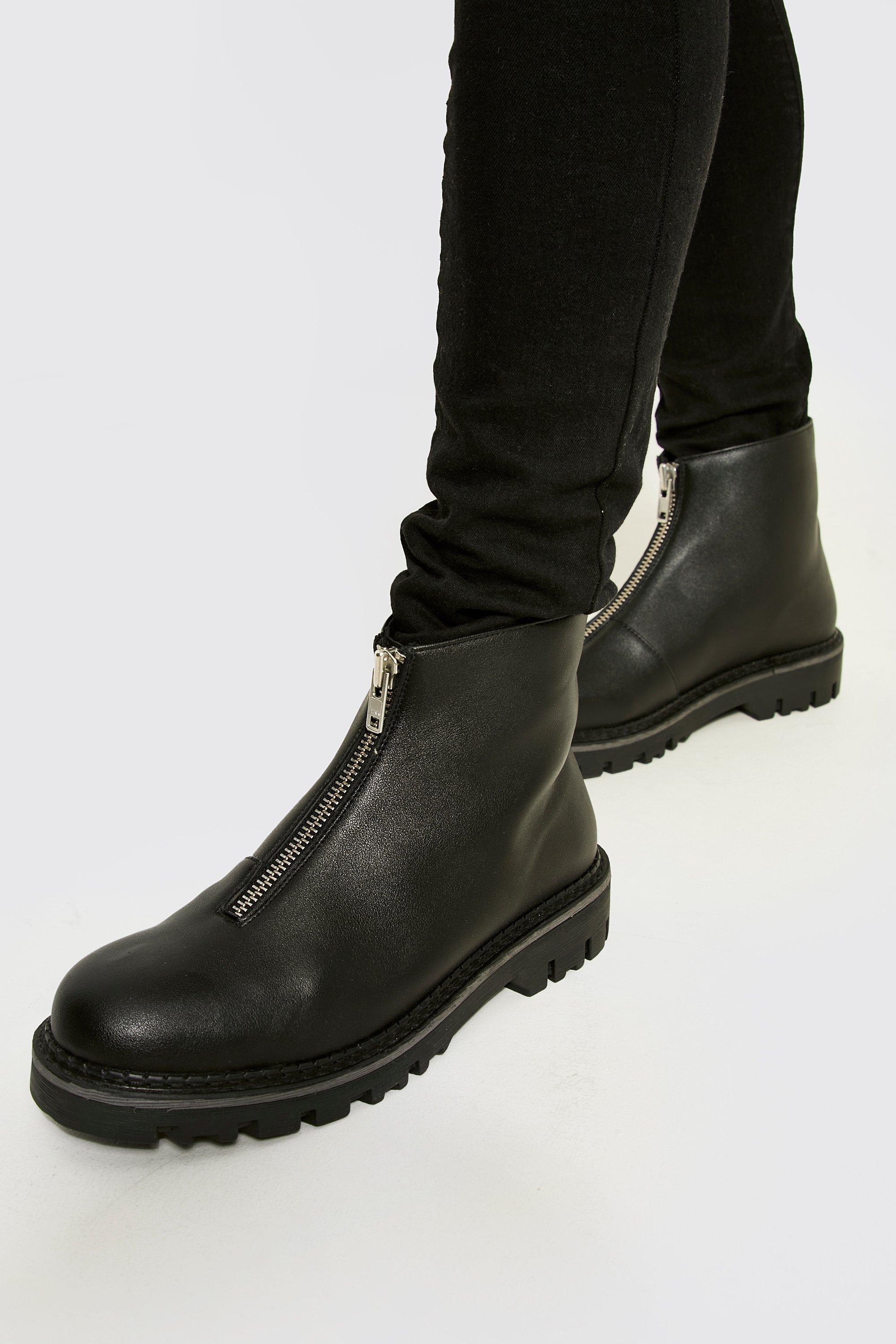 Botas best sale cremallera frontal