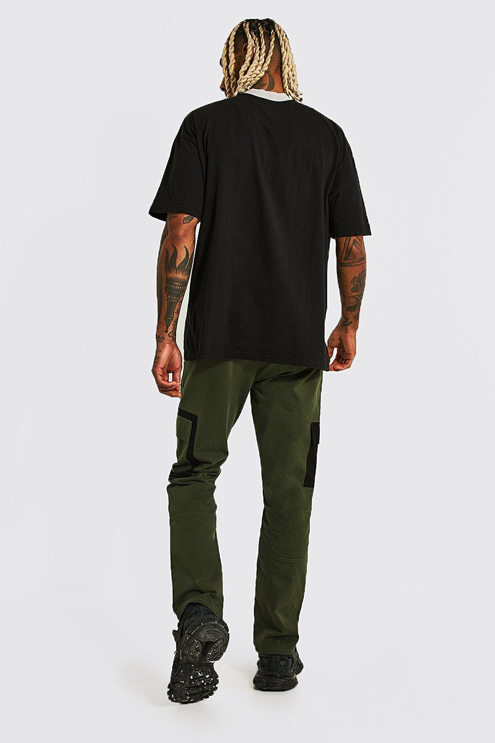 Colour Block Twill Pant