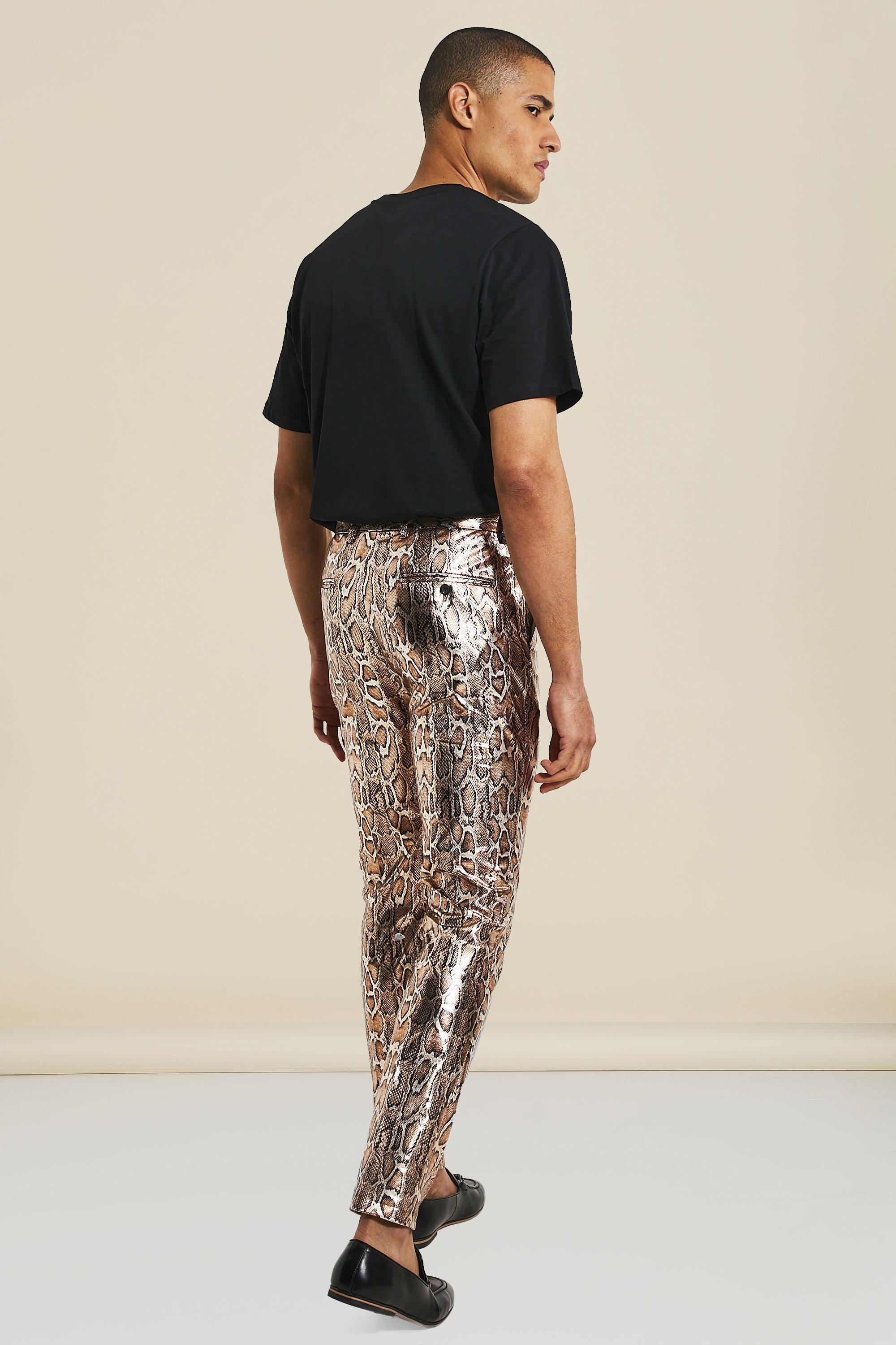 Pantalon effet serpent new arrivals