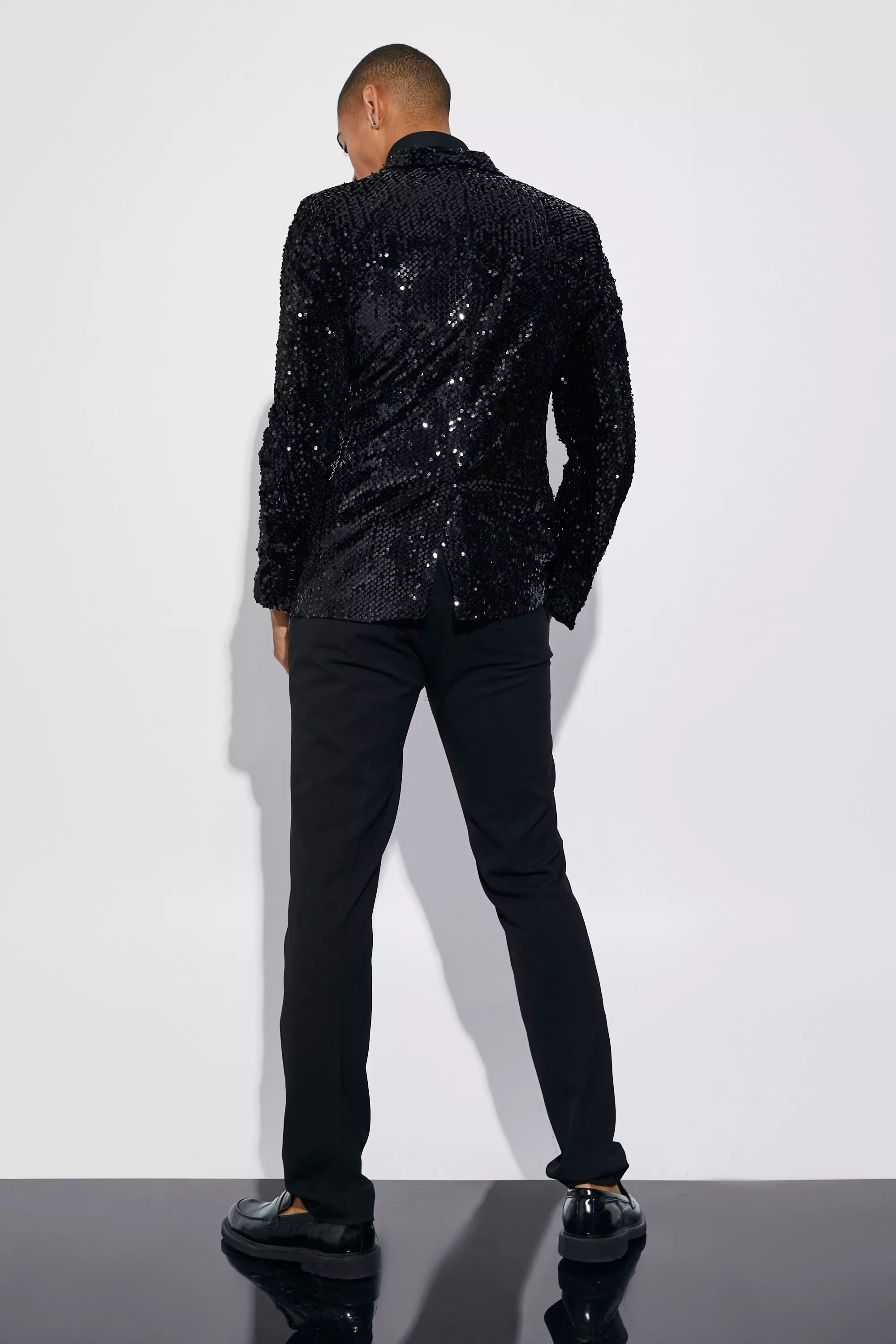 Black sparkly 2024 suit jacket