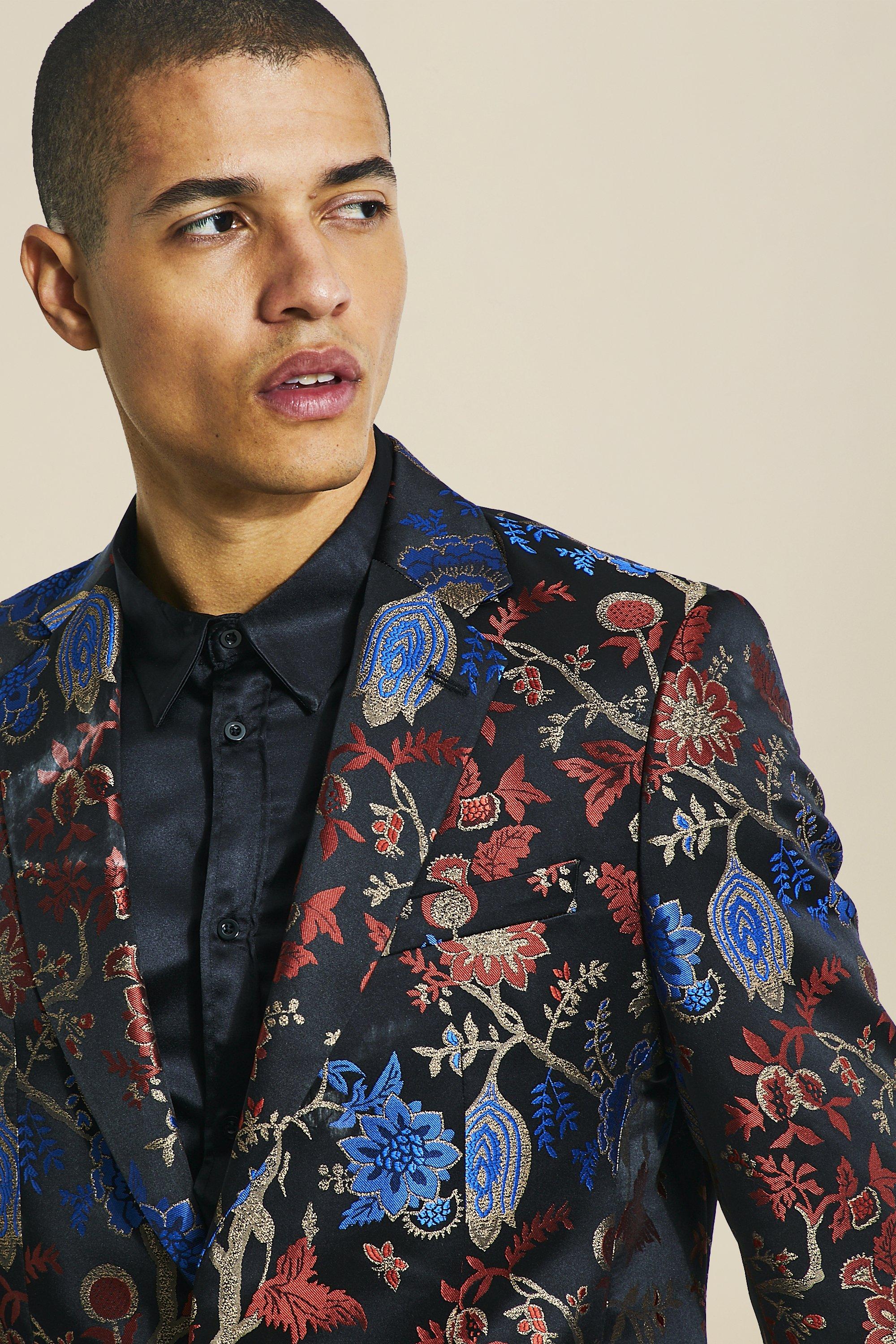 Men's floral 2025 suit jackets