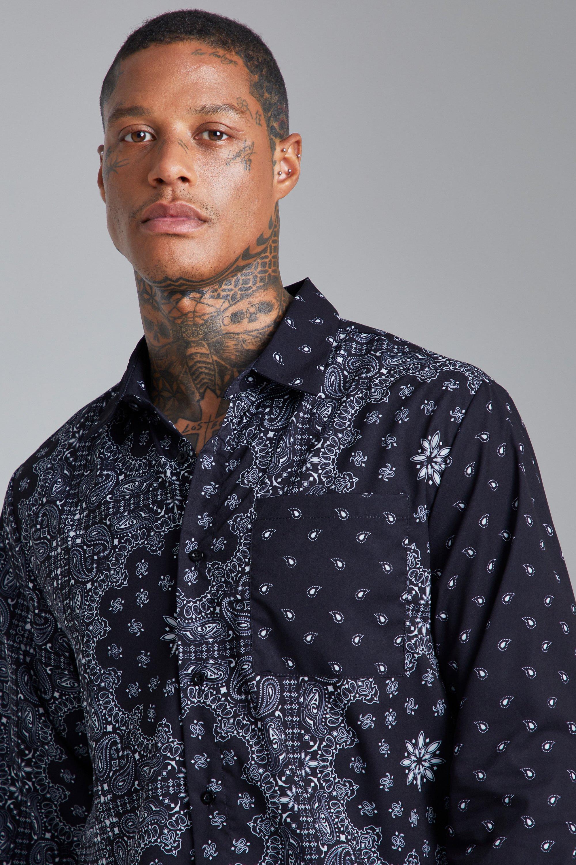 Bandana shirt deals mens