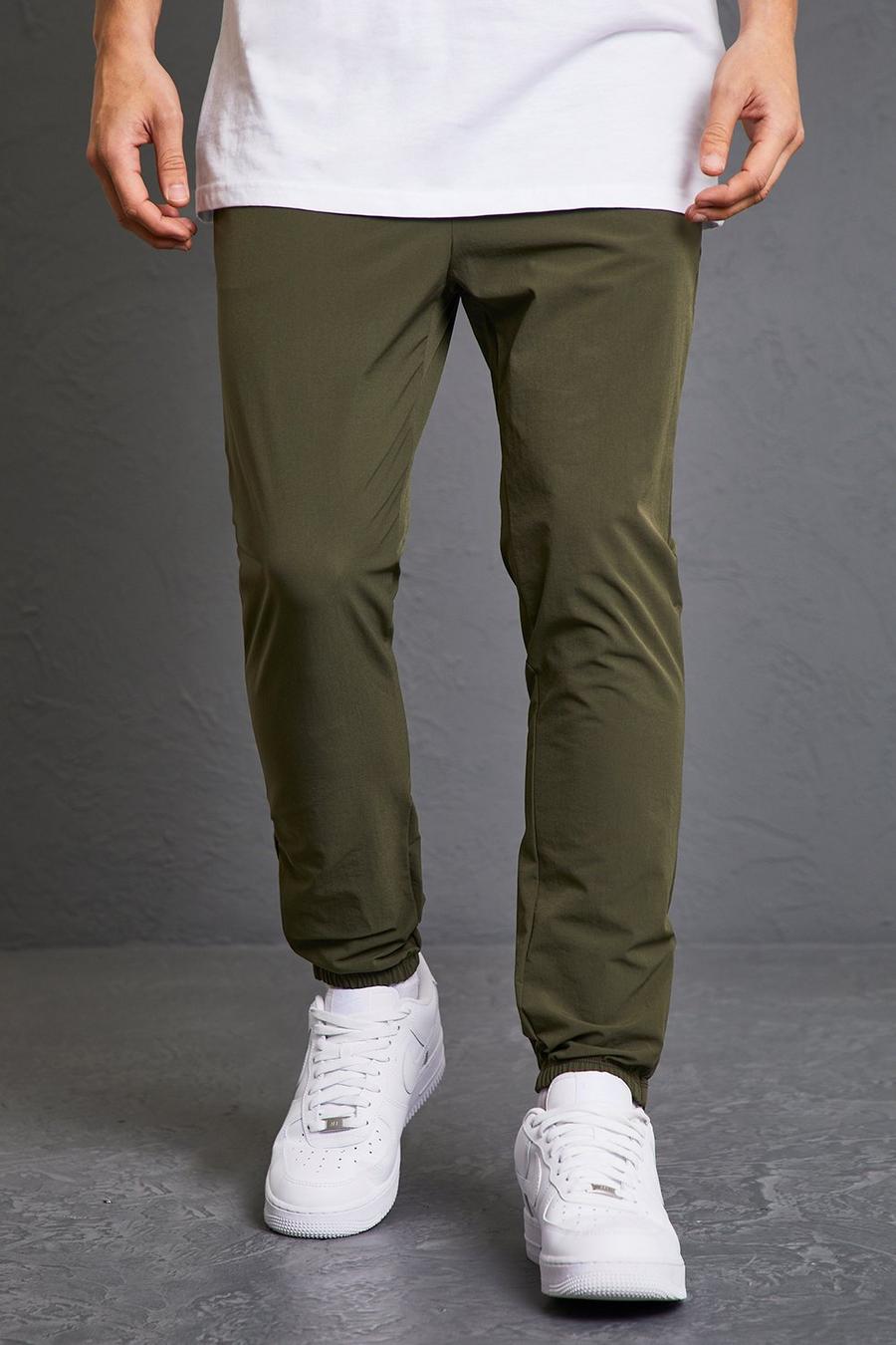 Olive vert Slim Fit Technical Stretch Trouser