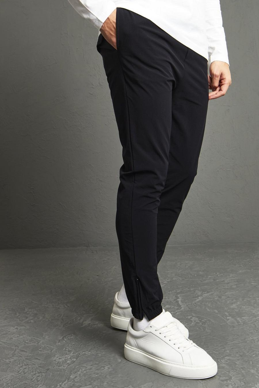 Navy Slim Fit Technical Stretch Trouser image number 1
