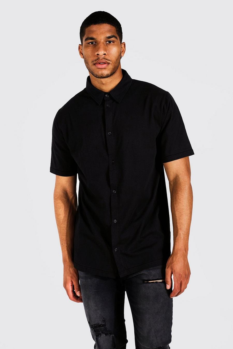Black Tall Short Sleeve Jersey Shirt image number 1