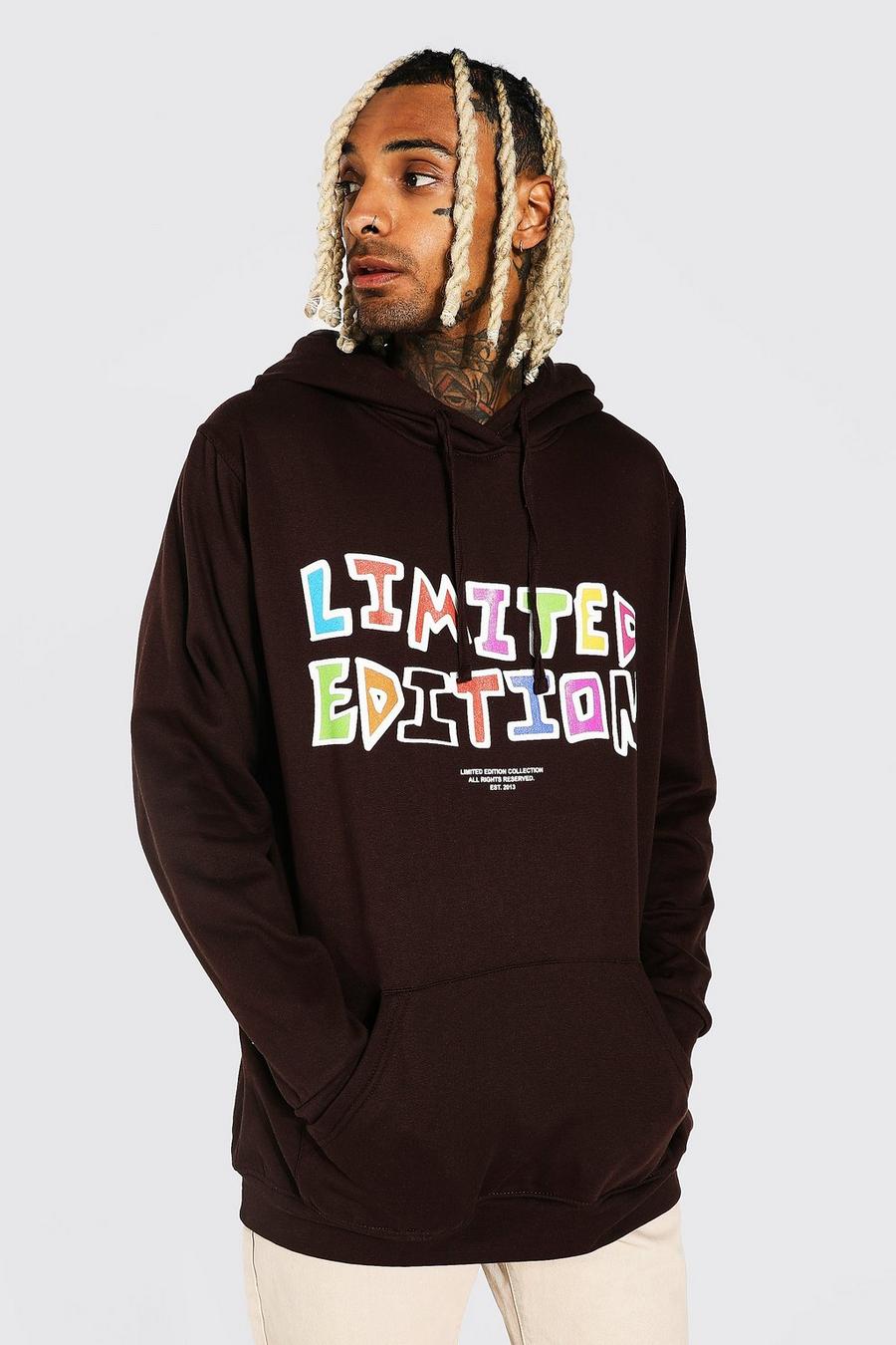 Brown Oversized Limited Edition Hoodie image number 1