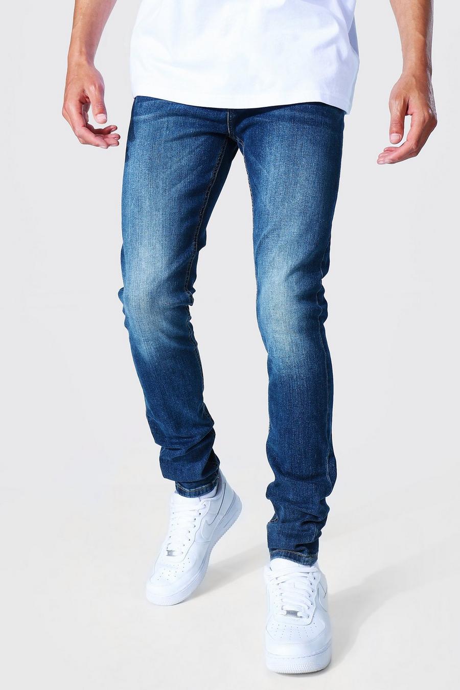 Indigo blue Tall Skinny Stretch Jean image number 1