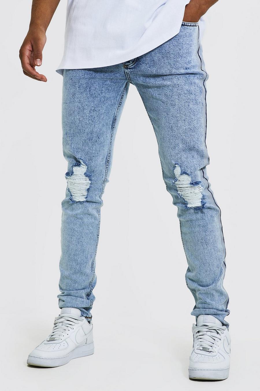 Ice blue Tall Skinny Jean With Tape image number 1