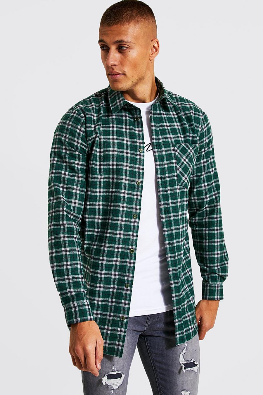 Forest Longline Check Shirt image number 1