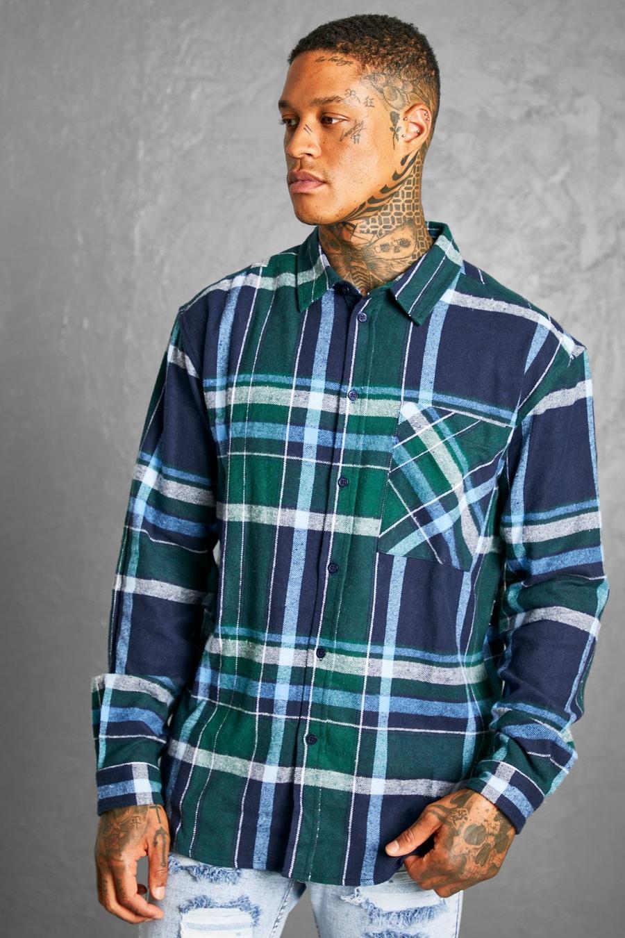 Forest Oversized Check Shirt image number 1