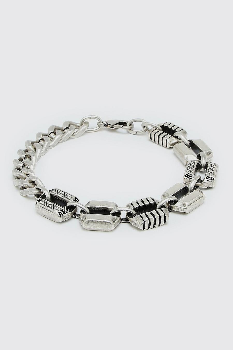 Silver Square Chain Bracelet image number 1