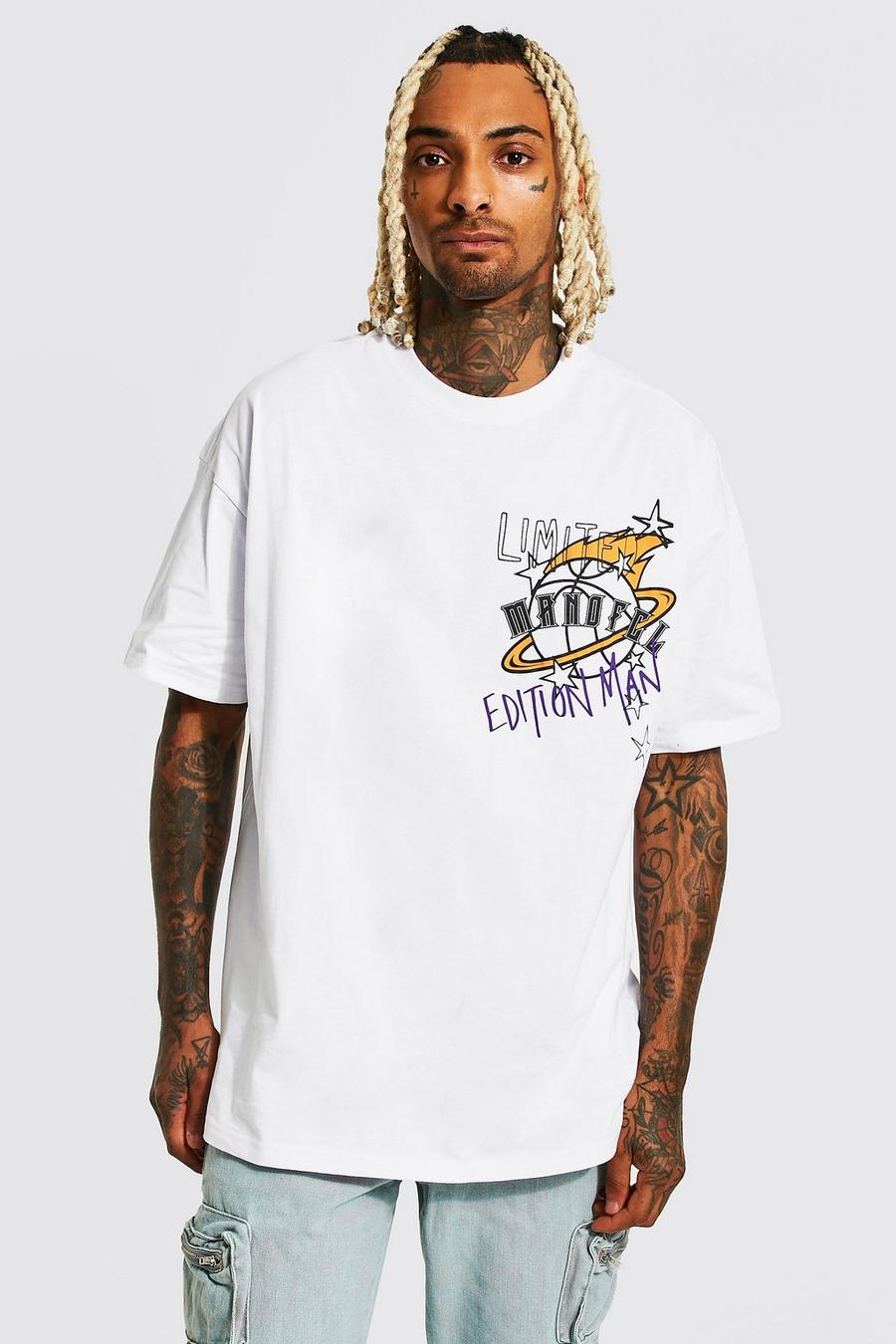 Oversized Man Ofcl Varsity T-shirt | boohoo