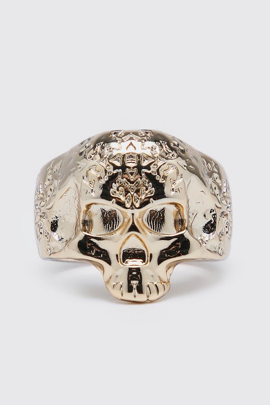 Gold Skull Ring image number 1
