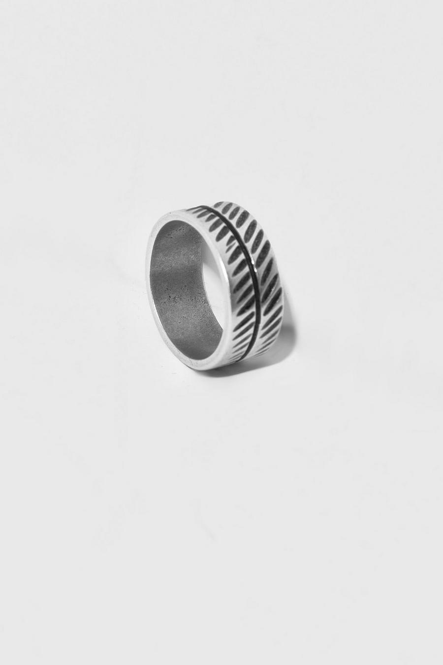 Silver Ring med struktur image number 1