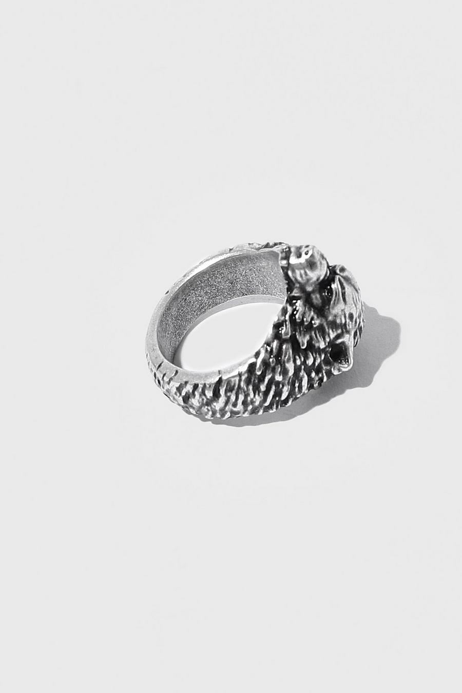 Silver Wolf Ring image number 1