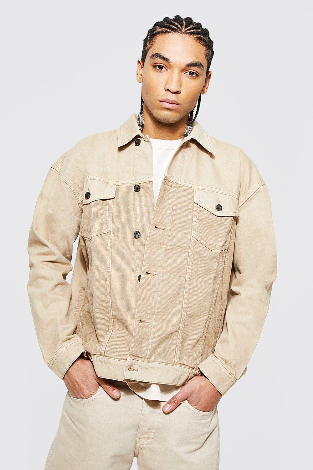 Beige hot sale jean jacket