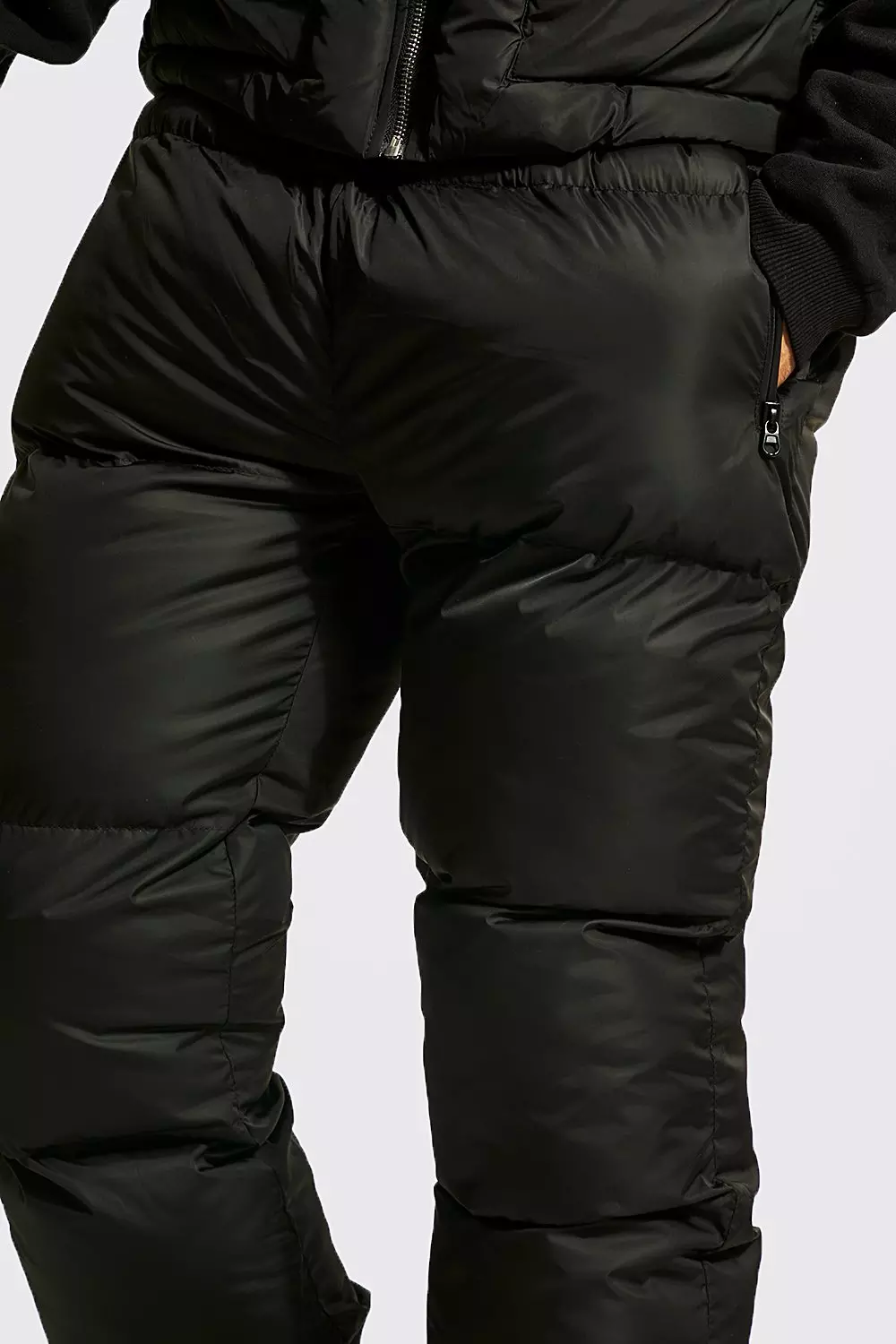 Black Puffer Pants