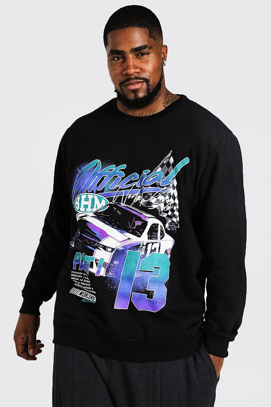 Black Plus Official Car Print Sweatshirt image number 1