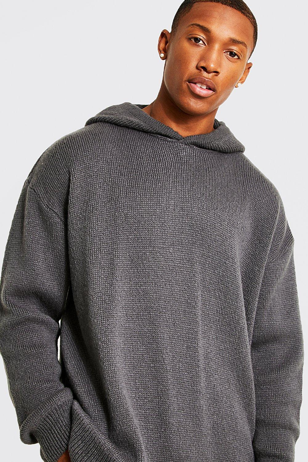 Knitted hoodie on sale