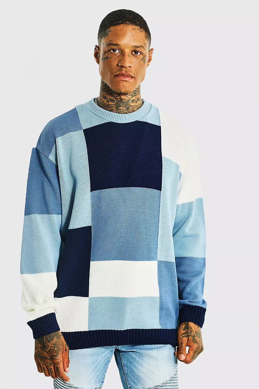 Patchwork jumper outlet