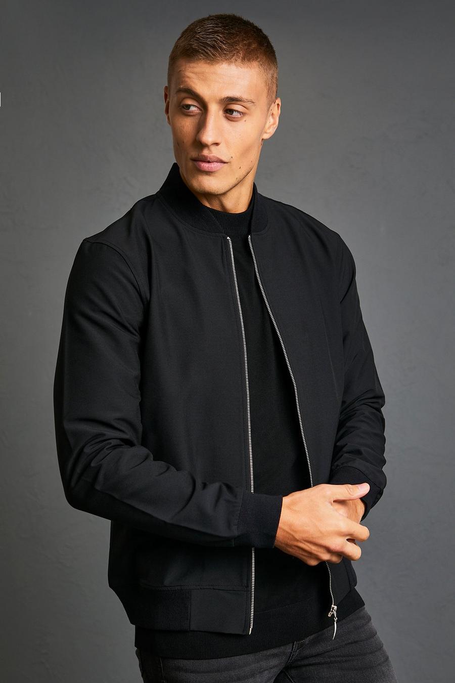 Bomber in 4 Way Stretch, Black image number 1
