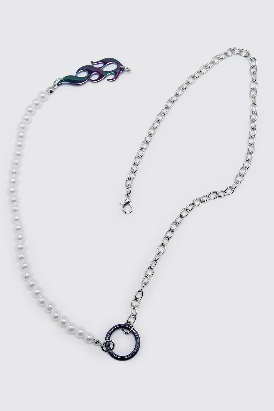 Silver Feather Necklace image number 1