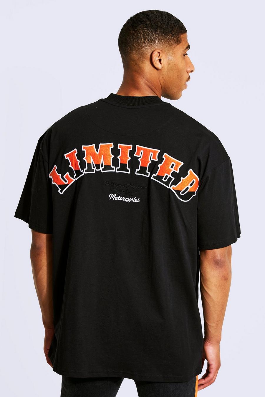 Camiseta Tall oversize Limited, Black nero