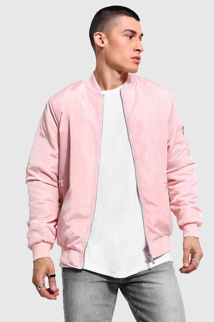 Light pink Ma1 Bomber Jacket image number 1