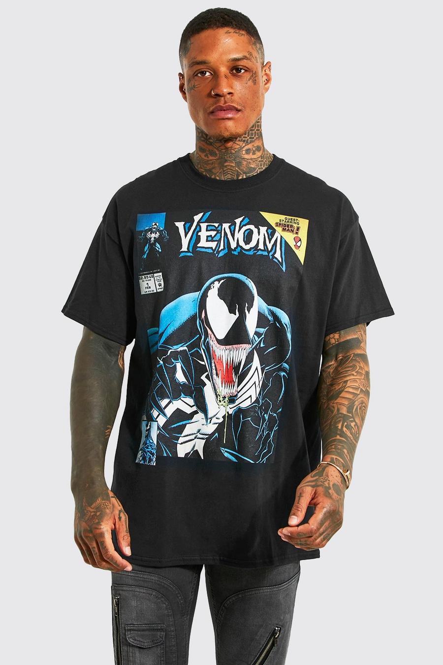 Black Oversized Gelicenseerd Venom T-Shirt image number 1
