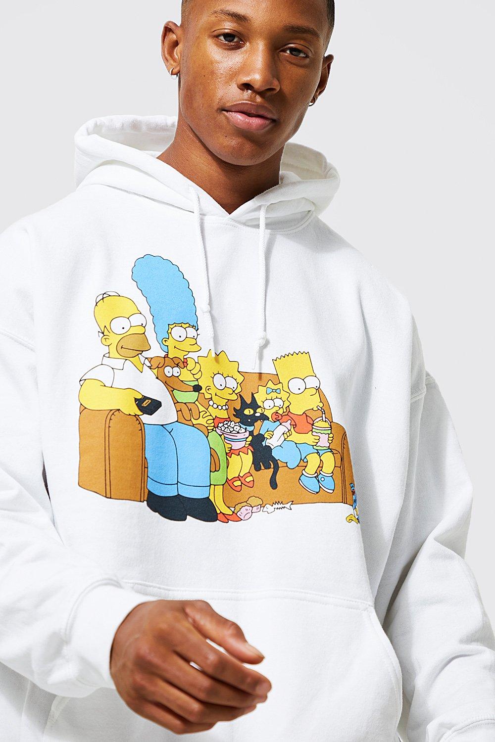 Oversized The Simpsons License Hoodie